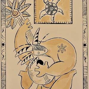 Gigante Caribeno Guitarrista/Caribbean Giant Guitar Player by Oscar Ortiz