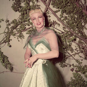 Ginger Rogers Elegant Vintage Gown Beautiful Fashion Elegance 1948 Portrait by Silver Screen