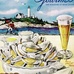 Gourmet Cover of Clams and Beer by Henry Stahlhut Gourmet Cover of Clams and Beer by Henry Stahlhut