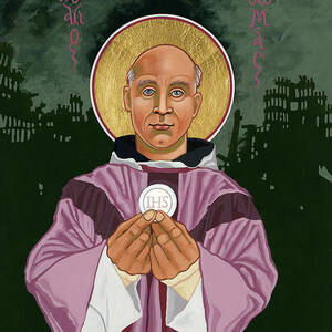 Holy Prophet Thomas Merton - Gaudete Christus est natus 331 by William Hart McNichols