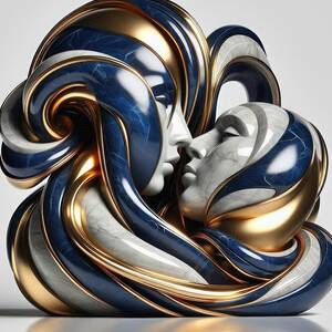 Intertwined Metallic Faces by David Manlove Intertwined Metallic Faces by David Manlove
