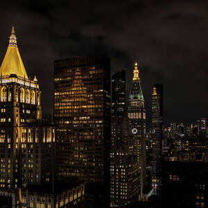 It Is 9-30 PM in Manhattan by Elvira Peretsman It Is 9-30 PM in Manhattan by Elvira Peretsman