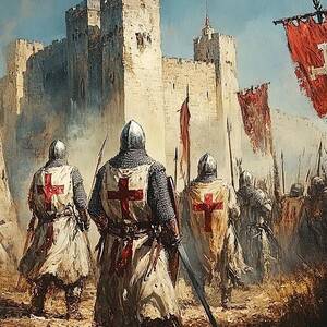 Knights of Steel, Templars at war - 05 by AM FineArtPrints