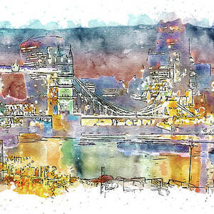 London Cityscape - 06 by AM FineArtPrints