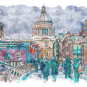 London Cityscape - 07 by AM FineArtPrints