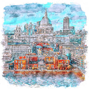 London Cityscape - 08 by AM FineArtPrints