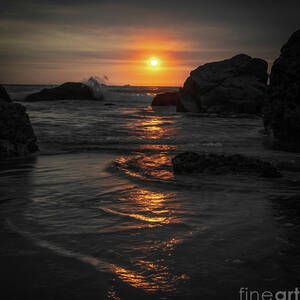 Lone Ranch Beach Sunset Single Color Highlight by Ron Long Ltd Photography Lone Ranch Beach Sunset Single Color Highlight by Ron Long Ltd Photography