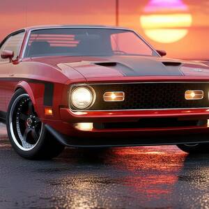 Mach 1 at Sunset by David Manlove