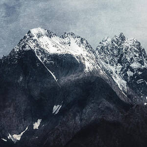 Majestic Snow-Capped Mountain Peaks In Denali by Dan Sproul