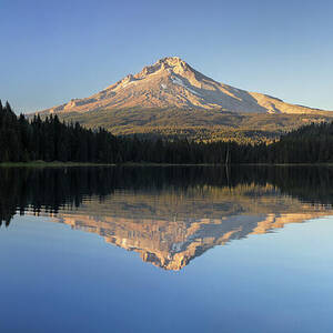 Mount Hood Reflection Trillium Lake Panorama by Dan Sproul