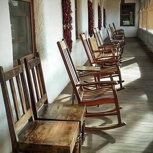 Ojo Caliente Rocking Chairs by Rebecca Herranen