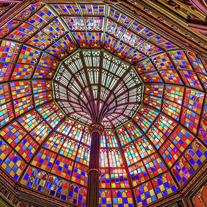 Old State Capitol Stained Glass Ceiling by Kelley King Old State Capitol Stained Glass Ceiling by Kelley King