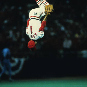 Ozzie Smith by Ronald C. Modra/sports Imagery