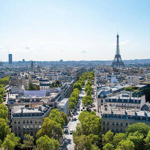 Paris Cityscape from the Arc de Triomphe by John Twynam