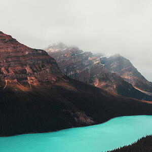 Peyto Lake Canadian Rockies Panorama by Dan Sproul