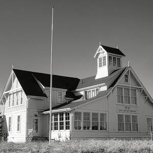 Popham Beach Life Saving Station by Olivier Le Queinec
