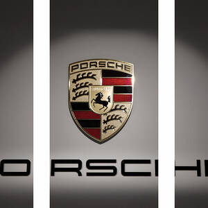 Porsche Car Emblem Triptych by Stefano Senise Porsche Car Emblem Triptych by Stefano Senise