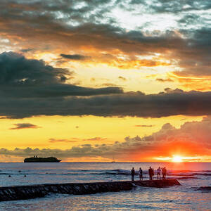 Queen's Beach Sunset by Kelley King Queen's Beach Sunset by Kelley King