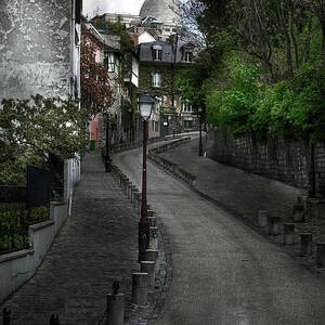 Road to Sacre Coeur, Paris by Serge Ramelli