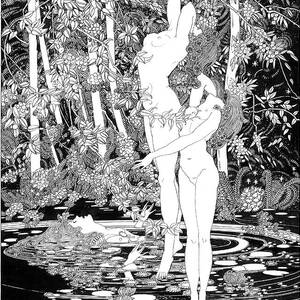 Shakespeare Hamlet illustrations by John Austen - Ophelia in the lake by John Archibald Austen Shakespeare Hamlet illustrations by John Austen - Ophelia in the lake by John Archibald Austen