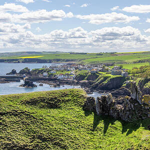 St Abbs Coastal Landscape by Shirley Mitchell