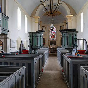 St Georges Church Interior by Shirley Mitchell