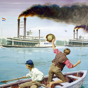 Steamboat Race by Ed Vebell Steamboat Race by Ed Vebell