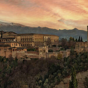 Sundown Over the Alhambra by Rebecca Herranen