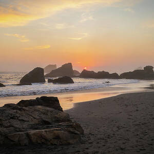 Sunset at Harris Beach by Ron Long Ltd Photography Sunset at Harris Beach by Ron Long Ltd Photography