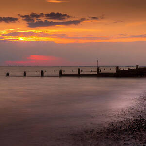 Sunset at Selsey by Chris Boulton