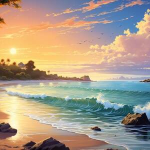 Sunset Beach by Land of Dreams