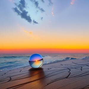 Sunset Crystal by Eris And AI Sunset Crystal by Eris And AI