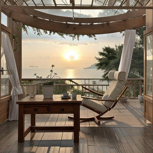 Sunset Deck by Eris And AI Sunset Deck by Eris And AI