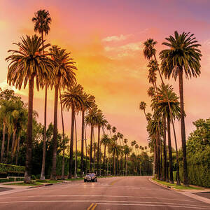 Sunset in Beverly Hills by Serge Ramelli
