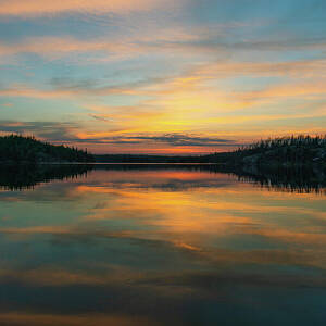 Sunset over Moosehorn Lake by Ron Long Ltd Photography Sunset over Moosehorn Lake by Ron Long Ltd Photography
