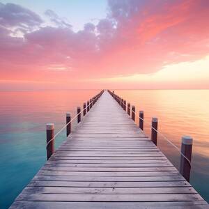 Sunset Pier by Land of Dreams