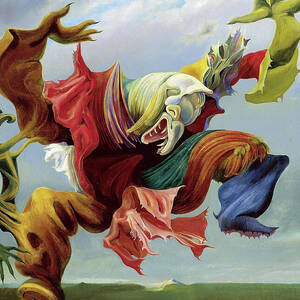 The Angel of Hearth and Home - Fireside Angel - The Triumph of Surrealism by Max Ernst by Max Ernst