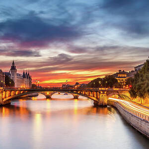 The Quai Seine in Paris by Serge Ramelli