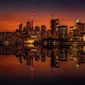 Toronto Gold Reflection by Dee Potter