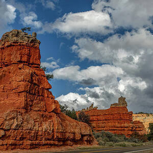 Utah's Red Canyon Pano-1 by Tim Lyden