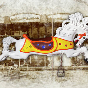 Vintage Carousel Horse by Kelley King