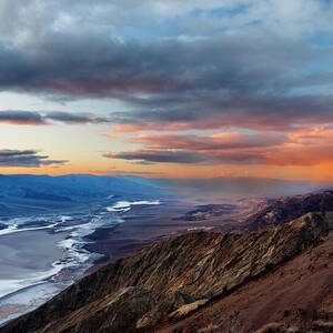 Winter Sunset from Dante's View - Death Valley National Park by Mike Lee