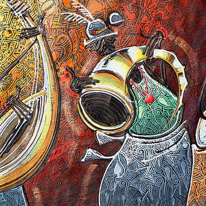 Yoruba, Hausa, Ibo Musicians #1 by Paul Gbolade Omidiran