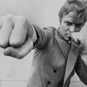 Michael Caine Throwing A Punch by Stephan C Archetti