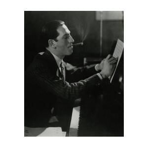 A Portrait Of George Gershwin At A Piano #1 by Edward Steichen