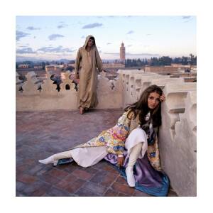 Paul Getty Jr And Talitha Getty On A Terrace by Patrick Lichfield Paul Getty Jr And Talitha Getty On A Terrace by Patrick Lichfield