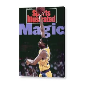 Los Angeles Lakers Magic Johnson, 1990 Nba Western Sports Illustrated Cover Acrylic Print by Sports Illustrated