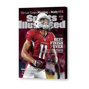 Best Finish Ever Arizonas Larry Fitzgerald One-ups Aaron Sports Illustrated Cover Canvas Print by Sports Illustrated