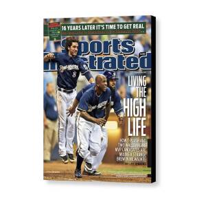 Los Angeles Dodgers V Milwaukee Brewers Sports Illustrated Cover Canvas Print by Sports Illustrated Los Angeles Dodgers V Milwaukee Brewers Sports Illustrated Cover Canvas Print by Sports Illustrated