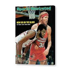 Milwaukee Bucks Kareem Abdul-jabbar And Portland Trail Sports Illustrated Cover Canvas Print by Sports Illustrated